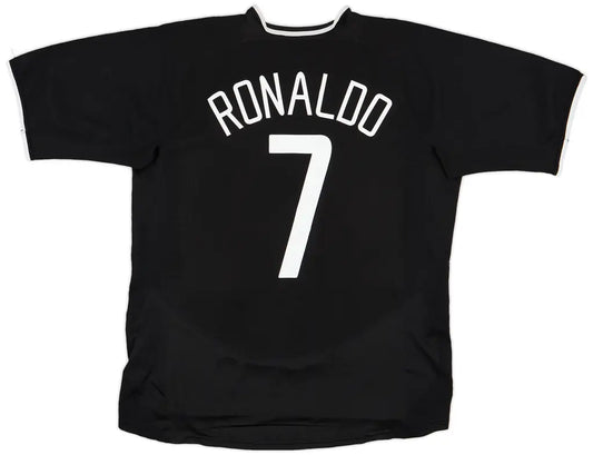 Camisa Manchester United Away 03/05 - Versão Retrô "Ronaldo" N°7